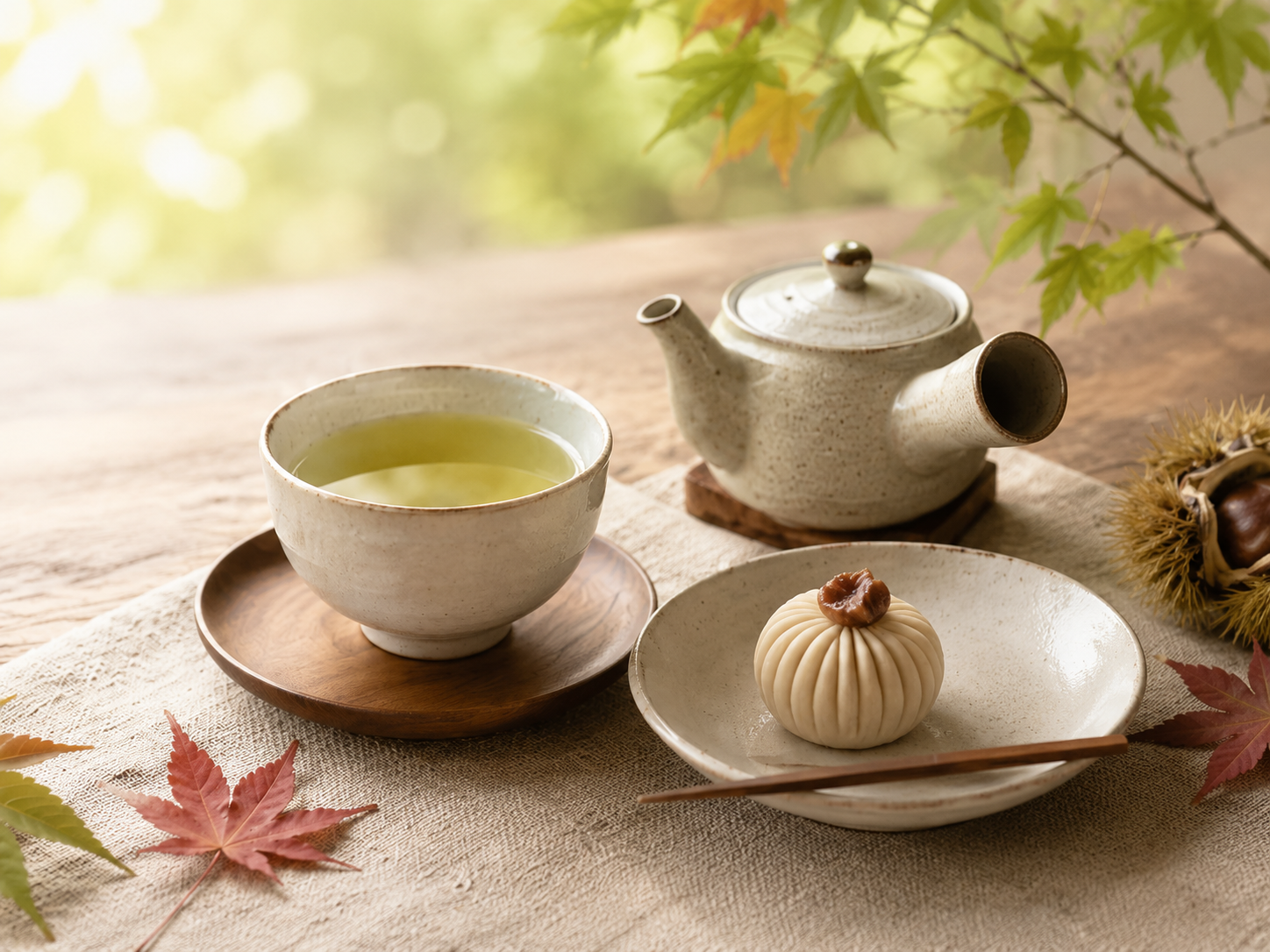 秋のはじまりに狭山茶と和菓子を楽しむお茶時間